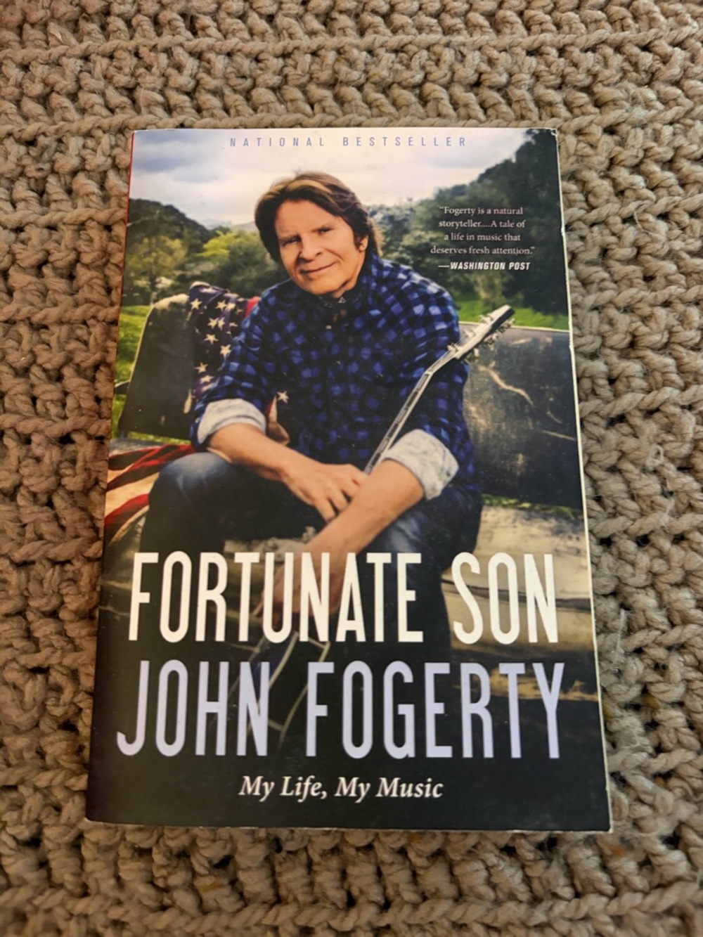 Fortunate Son by John Fogerty - Paperback Book, Blue Cover